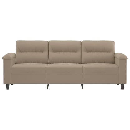 3-Sitzer-Sofa Taupe 180 cm Mikrofasergewebe