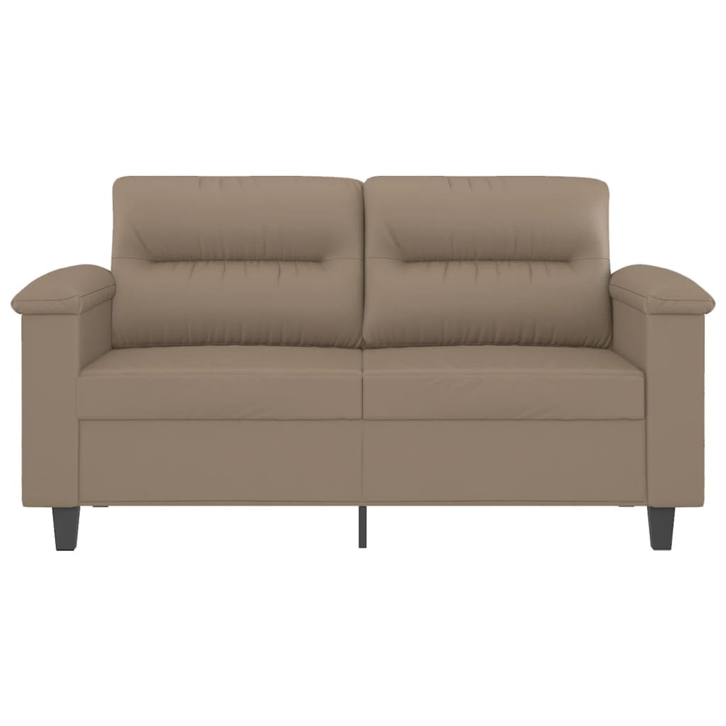 2-Sitzer-Sofa Cappuccino-Braun 120 cm Kunstleder