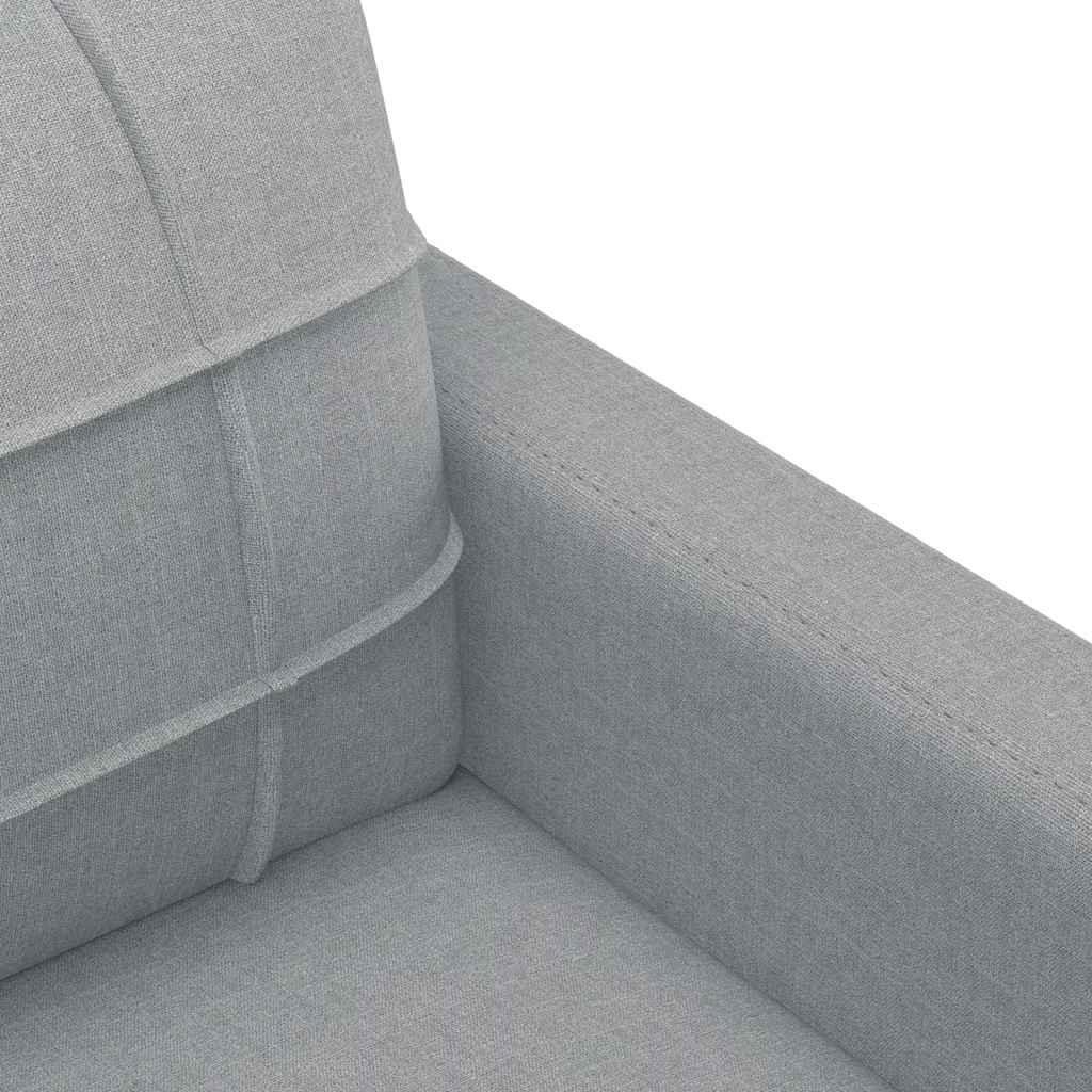 2-Sitzer-Sofa Hellgrau 120 cm Stoff