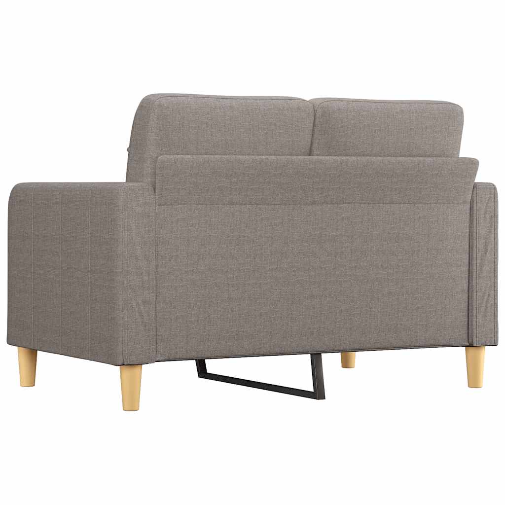 2-Sitzer-Sofa Taupe 120 cm Stoff