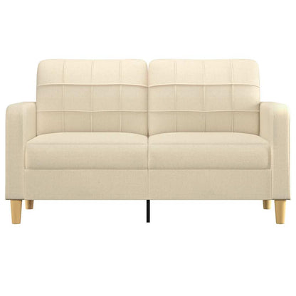 2-Sitzer-Sofa Creme 140 cm Stoff