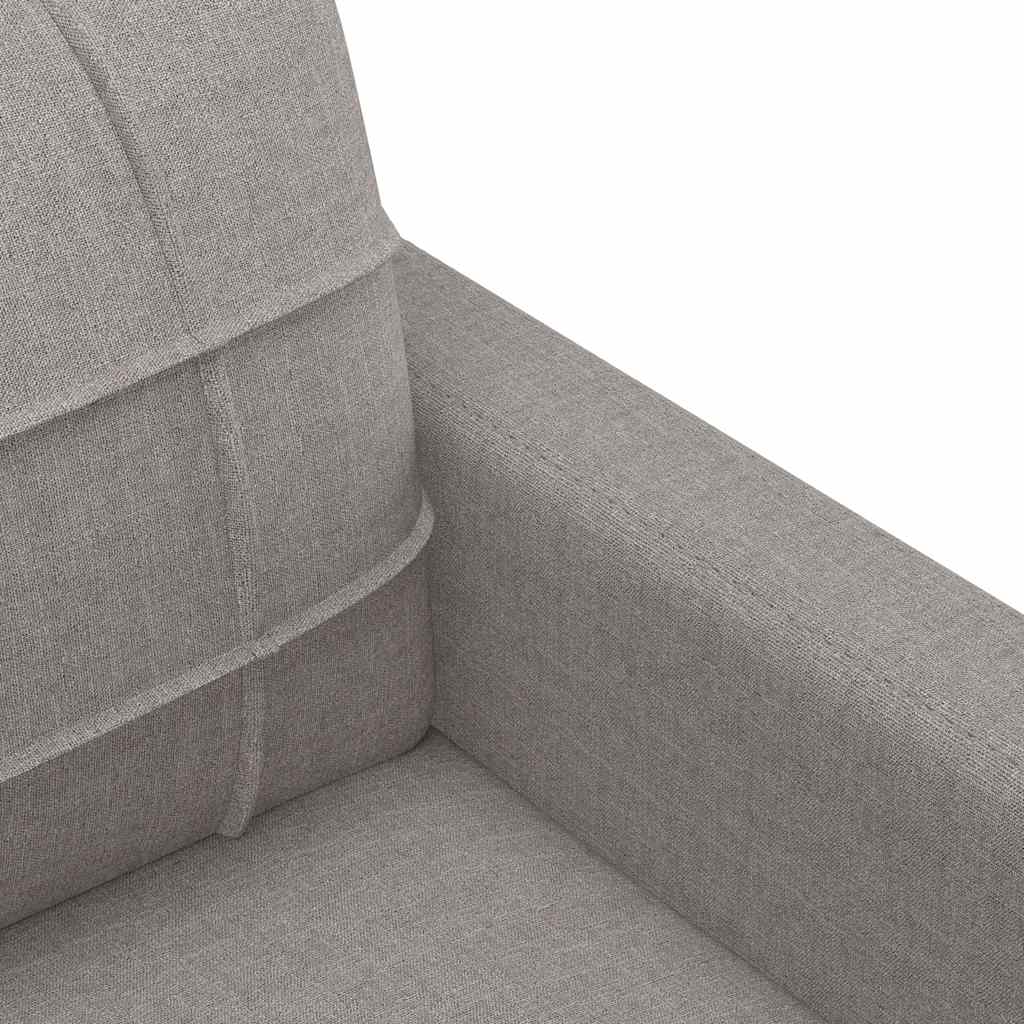 2-Sitzer-Sofa Taupe 140 cm Stoff