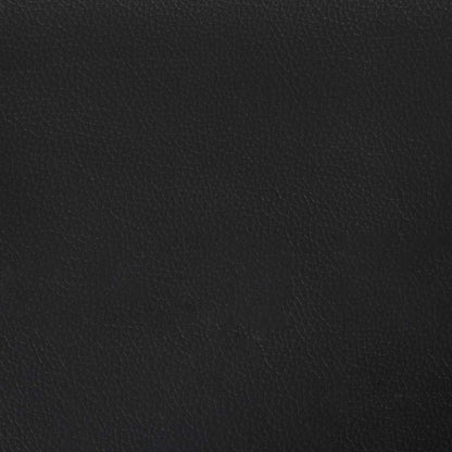 3-Sitzer-Sofa Schwarz 180 cm Kunstleder