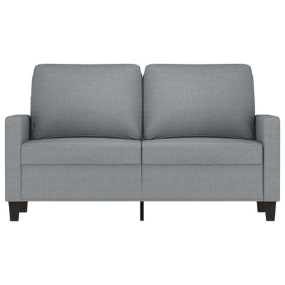 2-Sitzer-Sofa Hellgrau 120 cm Stoff