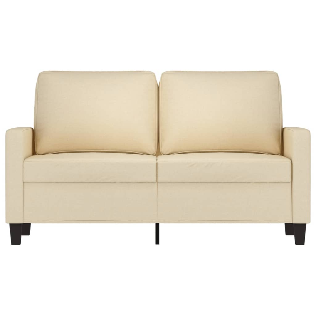 2-Sitzer-Sofa Creme 120 cm Stoff