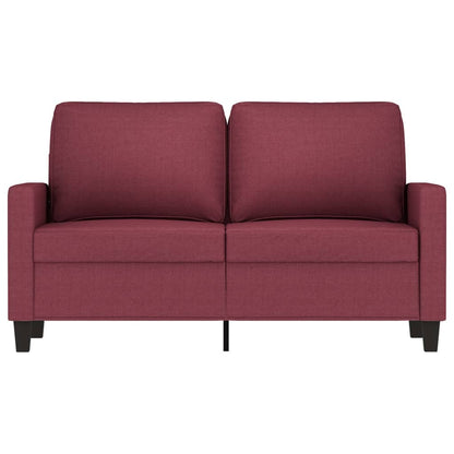 2-Sitzer-Sofa Weinrot 120 cm Stoff