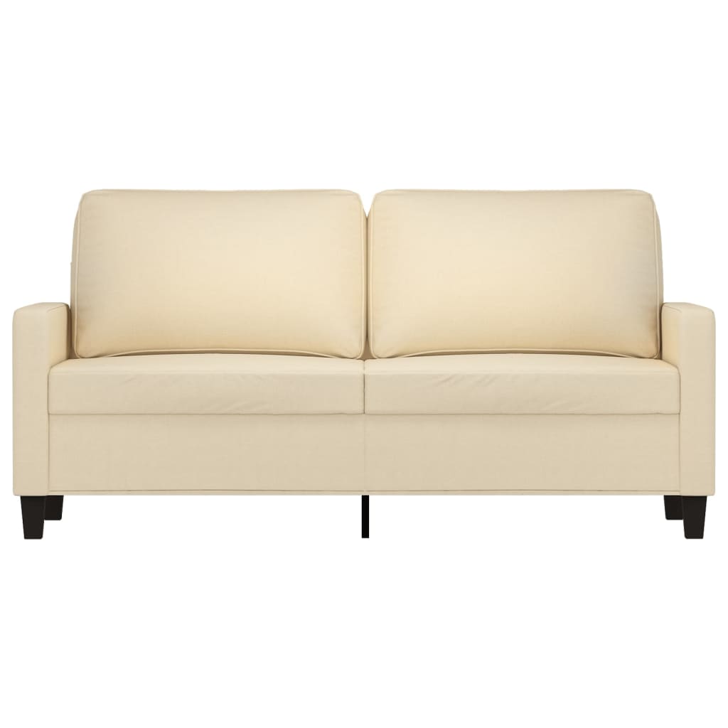 2-Sitzer-Sofa Creme 140 cm Stoff