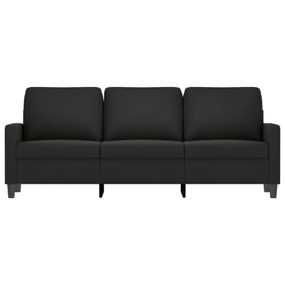 3-Sitzer-Sofa Schwarz 180 cm Samt