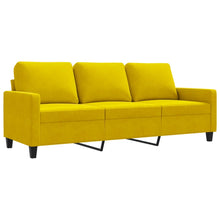 3-Sitzer-Sofa Gelb 180 cm Samt