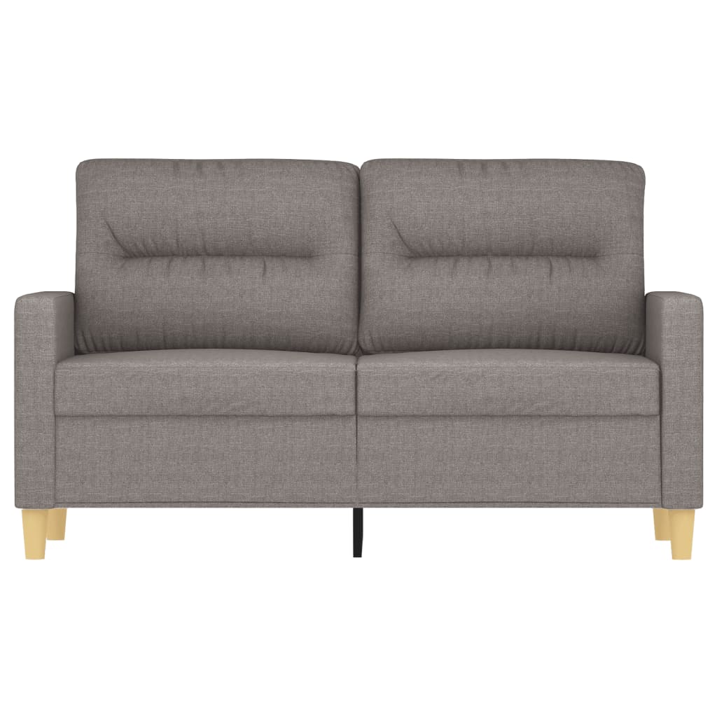 2-Sitzer-Sofa Taupe 120 cm Stoff