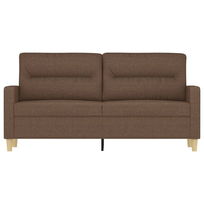 2-Sitzer-Sofa Braun 140 cm Stoff