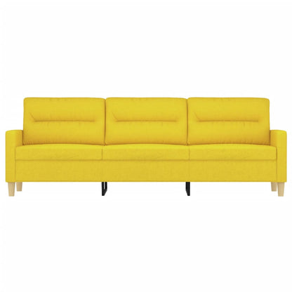 3-Sitzer-Sofa Hellgelb 180 cm Stoff