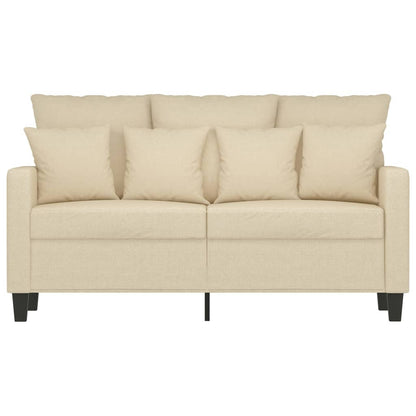 2-Sitzer-Sofa Creme 120 cm Stoff