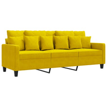 3-Sitzer-Sofa Gelb 180 cm Samt