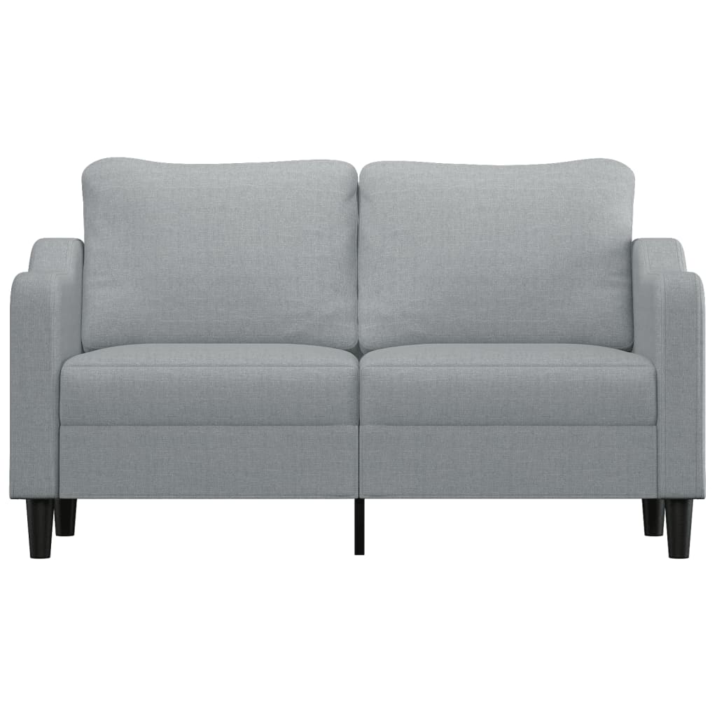 2-Sitzer-Sofa Hellgrau 140 cm Stoff