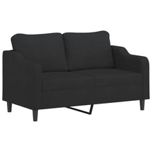 2-Sitzer-Sofa Schwarz 140 cm Stoff