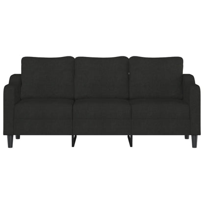 3-Sitzer-Sofa Schwarz 180 cm Stoff