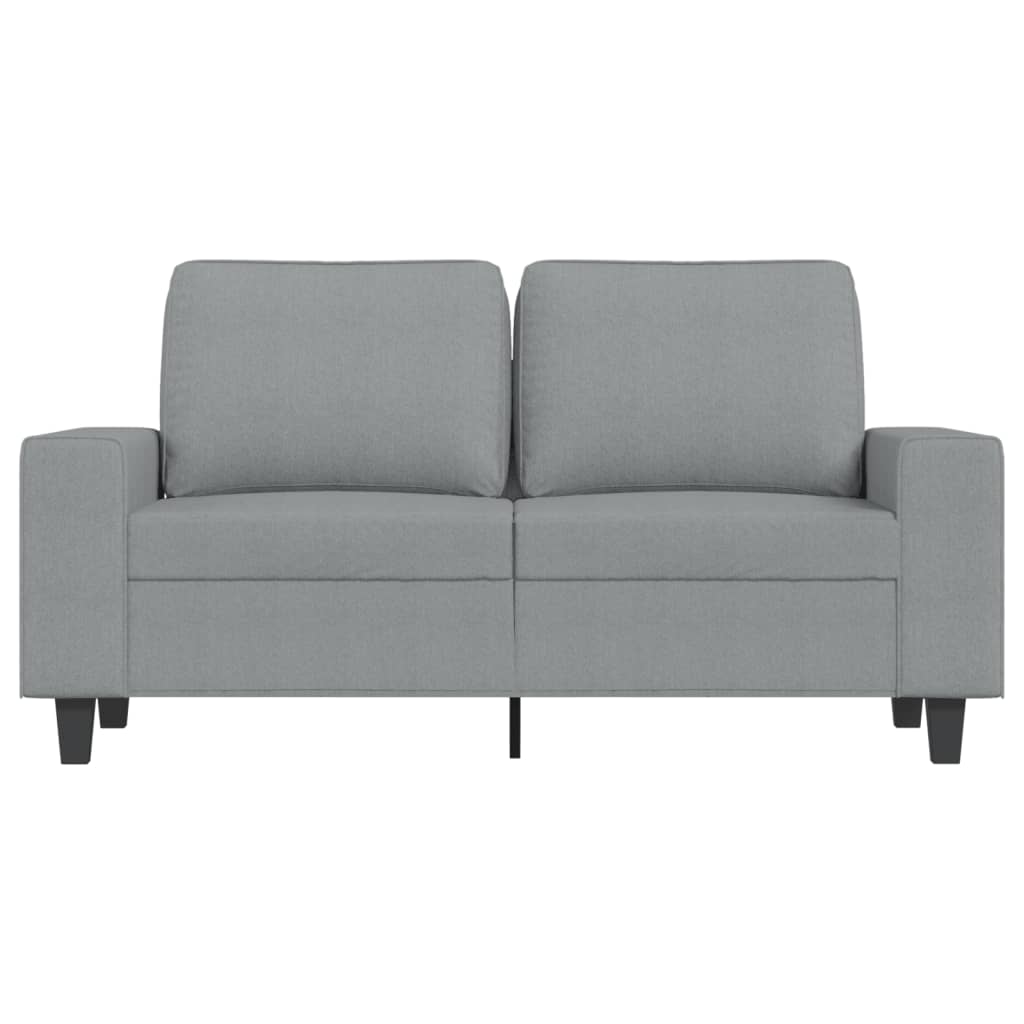 2-Sitzer-Sofa Hellgrau 120 cm Stoff