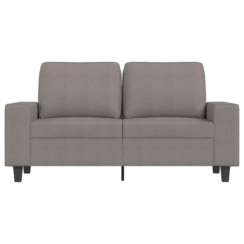 2-Sitzer-Sofa Taupe 120 cm Stoff