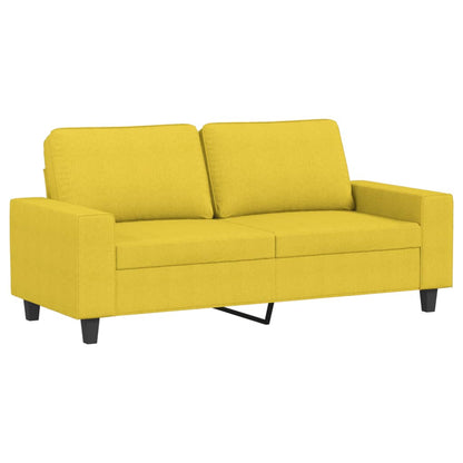 2-Sitzer-Sofa Hellgelb 140 cm Stoff
