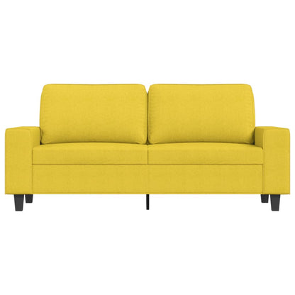 2-Sitzer-Sofa Hellgelb 140 cm Stoff