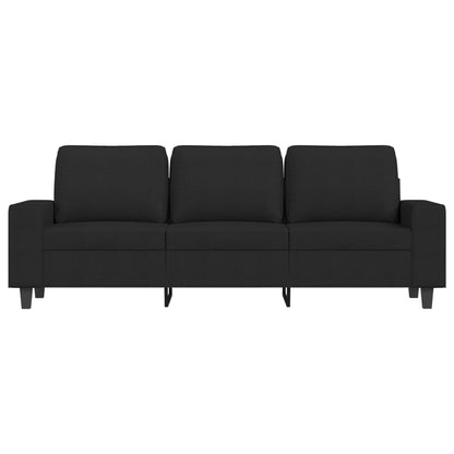 3-Sitzer-Sofa Schwarz 180 cm Stoff