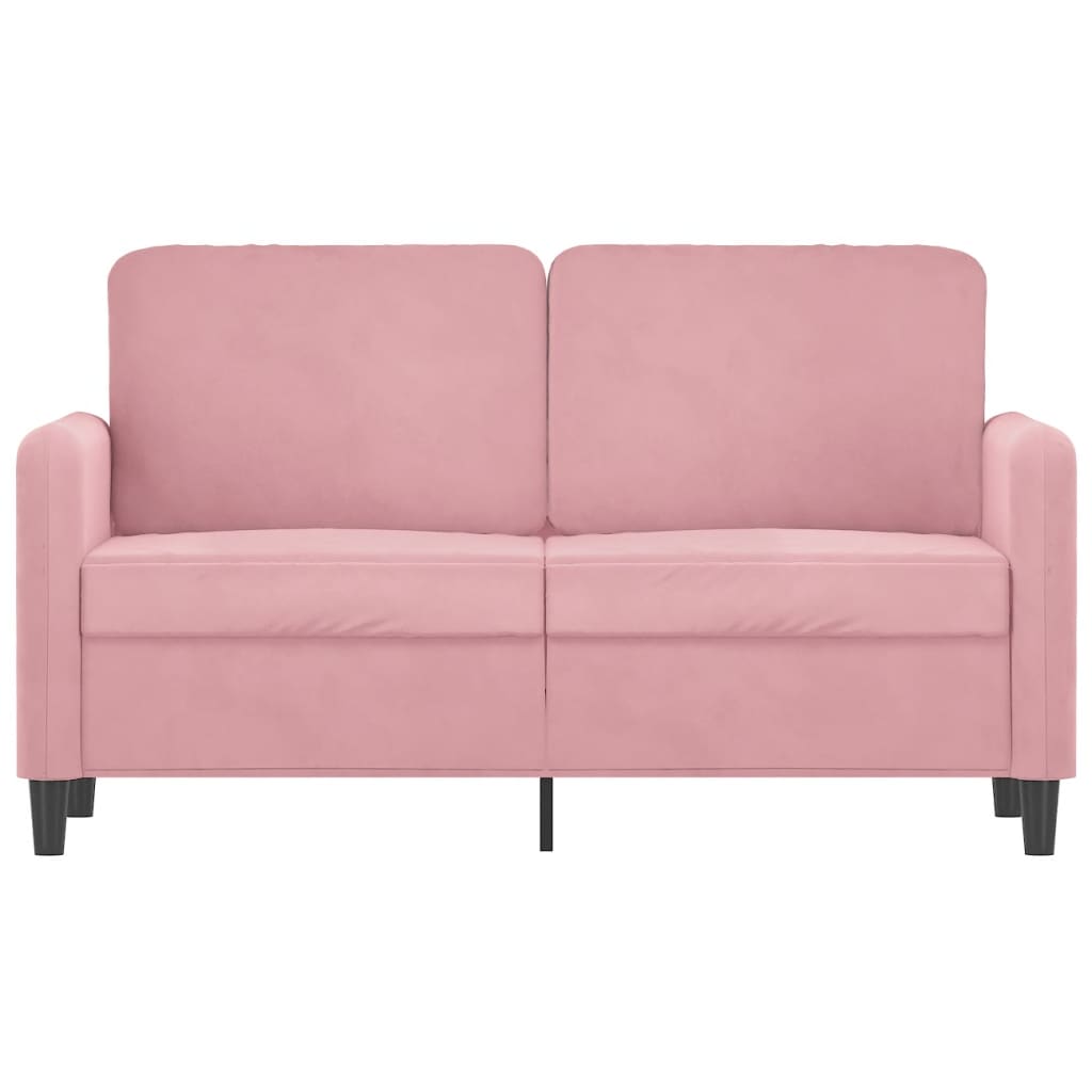 2-Sitzer-Sofa Rosa 120 cm Samt
