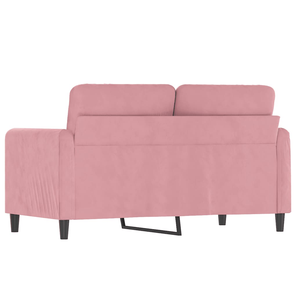 2-Sitzer-Sofa Rosa 120 cm Samt