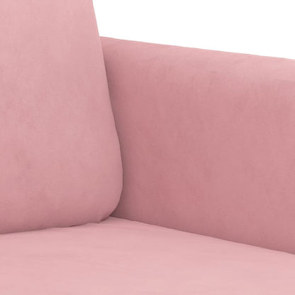 2-Sitzer-Sofa Rosa 120 cm Samt
