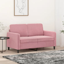 2-Sitzer-Sofa Rosa 120 cm Samt