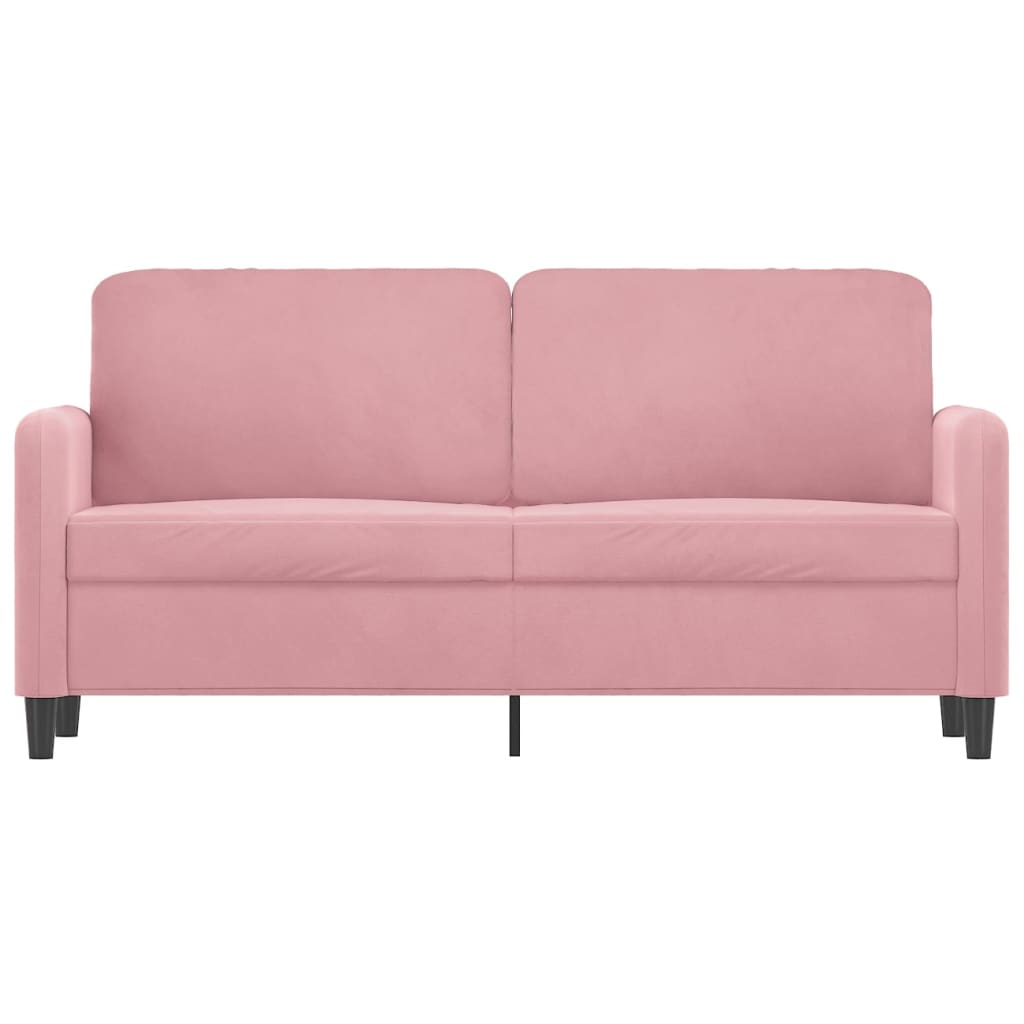 2-Sitzer-Sofa Rosa 140 cm Samt