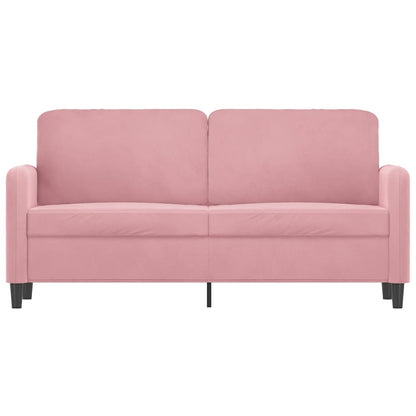 2-Sitzer-Sofa Rosa 140 cm Samt
