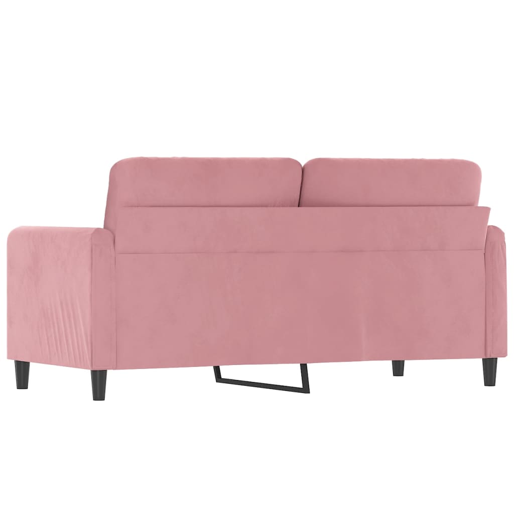 2-Sitzer-Sofa Rosa 140 cm Samt