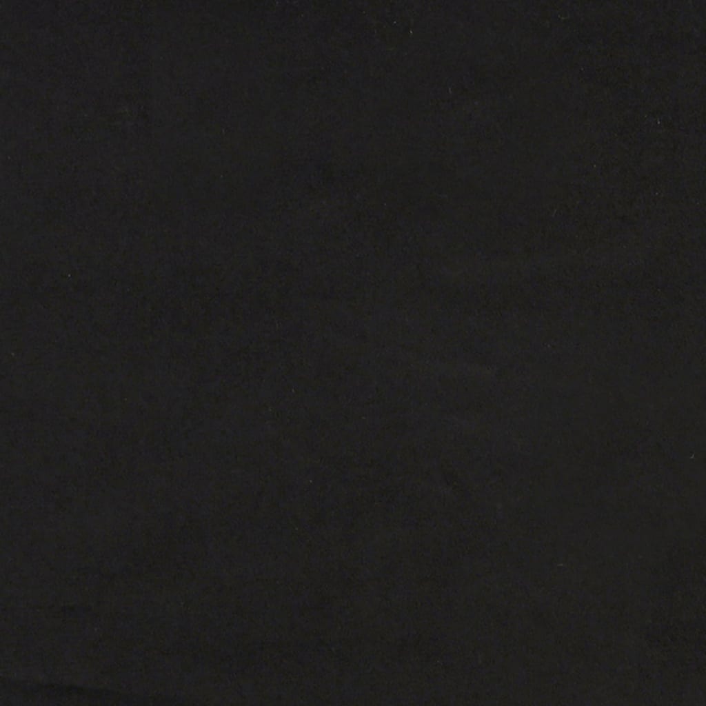 2-Sitzer-Sofa Schwarz 140 cm Samt