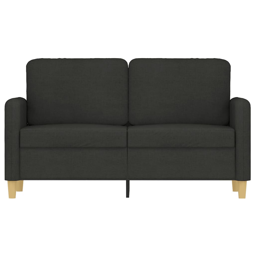 2-Sitzer-Sofa Schwarz 120 cm Stoff