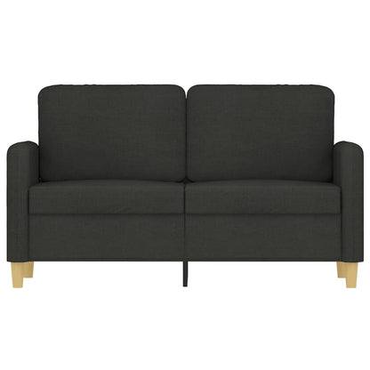 2-Sitzer-Sofa Schwarz 120 cm Stoff