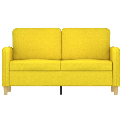 2-Sitzer-Sofa Hellgelb 120 cm Stoff