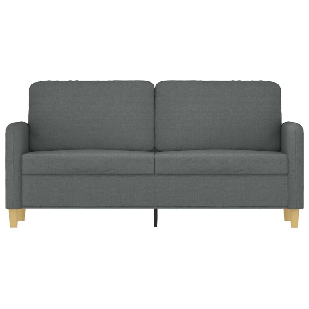 2-Sitzer-Sofa Dunkelgrau 140 cm Stoff
