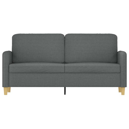 2-Sitzer-Sofa Dunkelgrau 140 cm Stoff