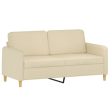 2-Sitzer-Sofa Creme 140 cm Stoff