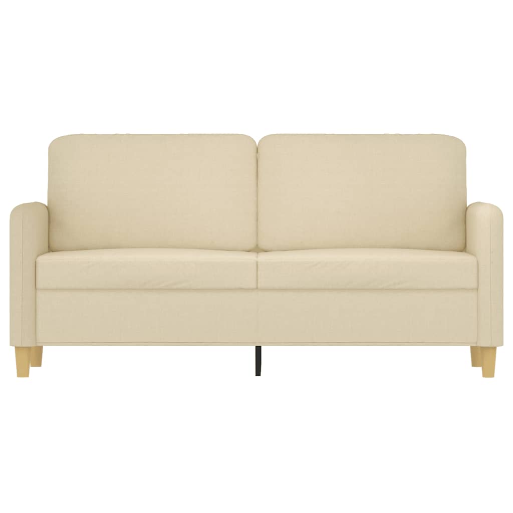 2-Sitzer-Sofa Creme 140 cm Stoff