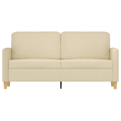 2-Sitzer-Sofa Creme 140 cm Stoff