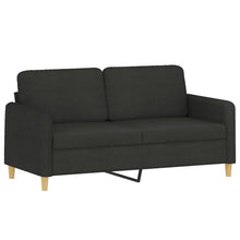 2-Sitzer-Sofa Schwarz 140 cm Stoff