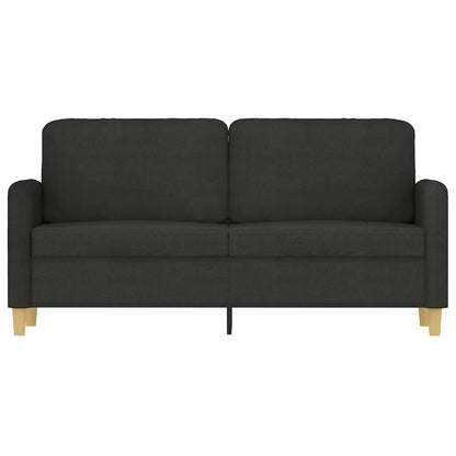 2-Sitzer-Sofa Schwarz 140 cm Stoff