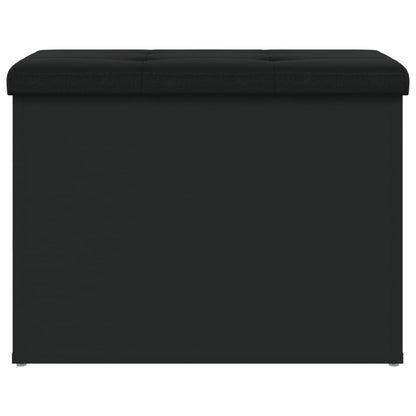 Sitzbank mit Stauraum Schwarz 62x42x45 cm Holzwerkstoff