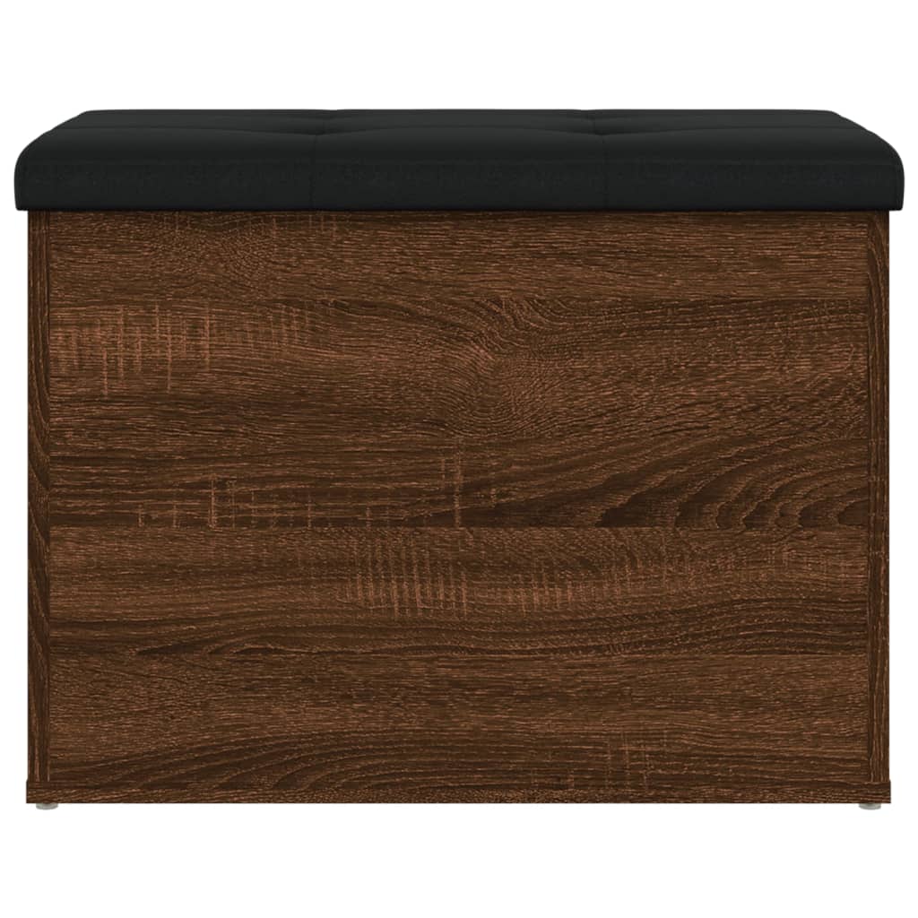 Sitzbank mit Stauraum Braun Eiche 62x42x45 cm Holzwerkstoff