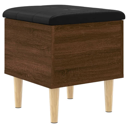 Sitzbank mit Stauraum Braun Eichen-Optik 42x42x46 cm