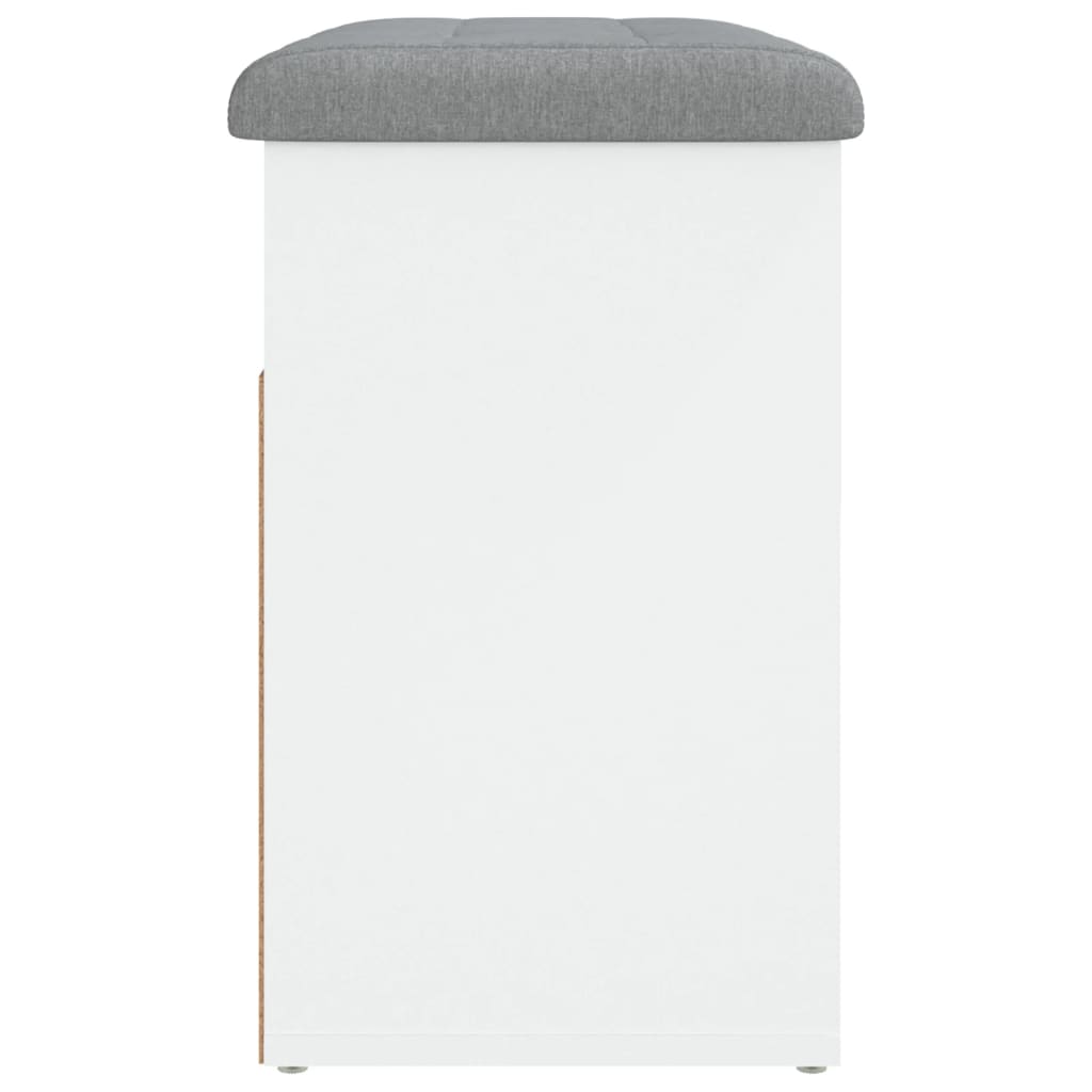 Schuhbank Weiß 62 x 32 x 50 cm Holzwerkstoff