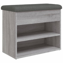Schuhbank Grau Sonoma 62x32x50 cm Holzwerkstoff