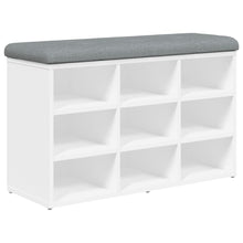 Schuhbank Weiß 82 x 32 x 50 cm Holzwerkstoff